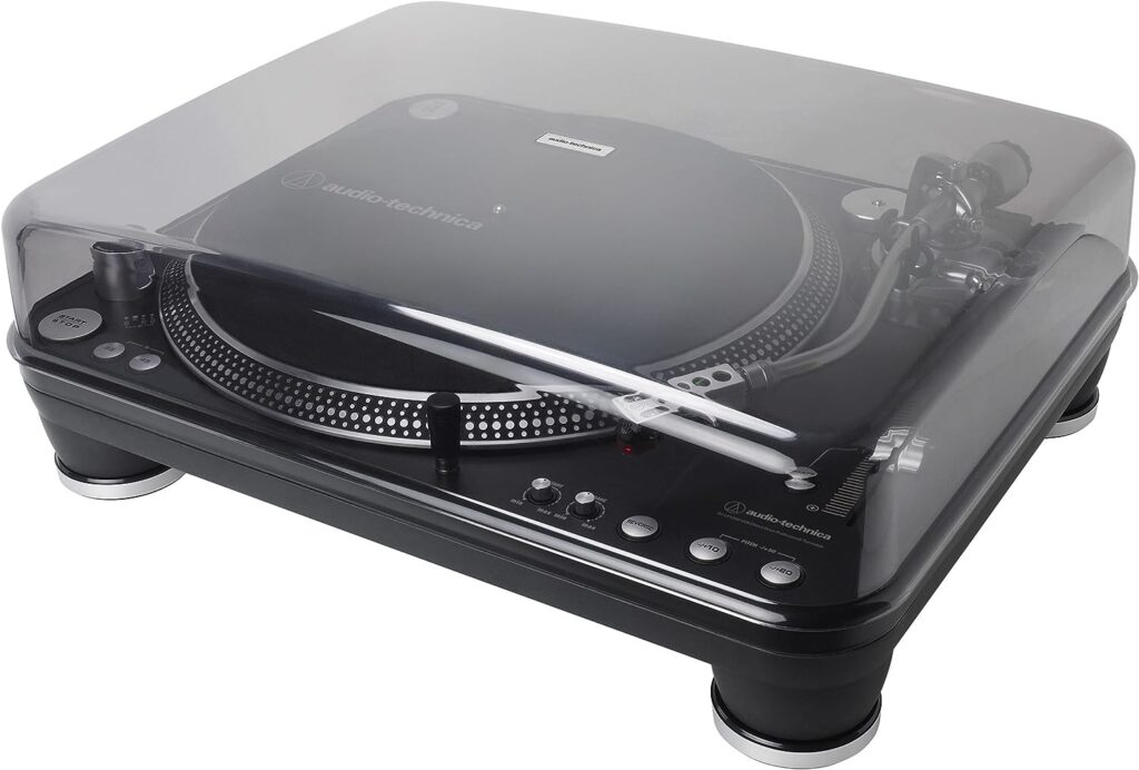 Audio-Technica ATLP1240USBXP Direct-Drive Professional DJ Turntable (USB  Analog), Black, Selectable 33 -1/3, 45, and 78 RPM Speeds, High-torque, Multipole Motor, Convert Vinyl to Digital