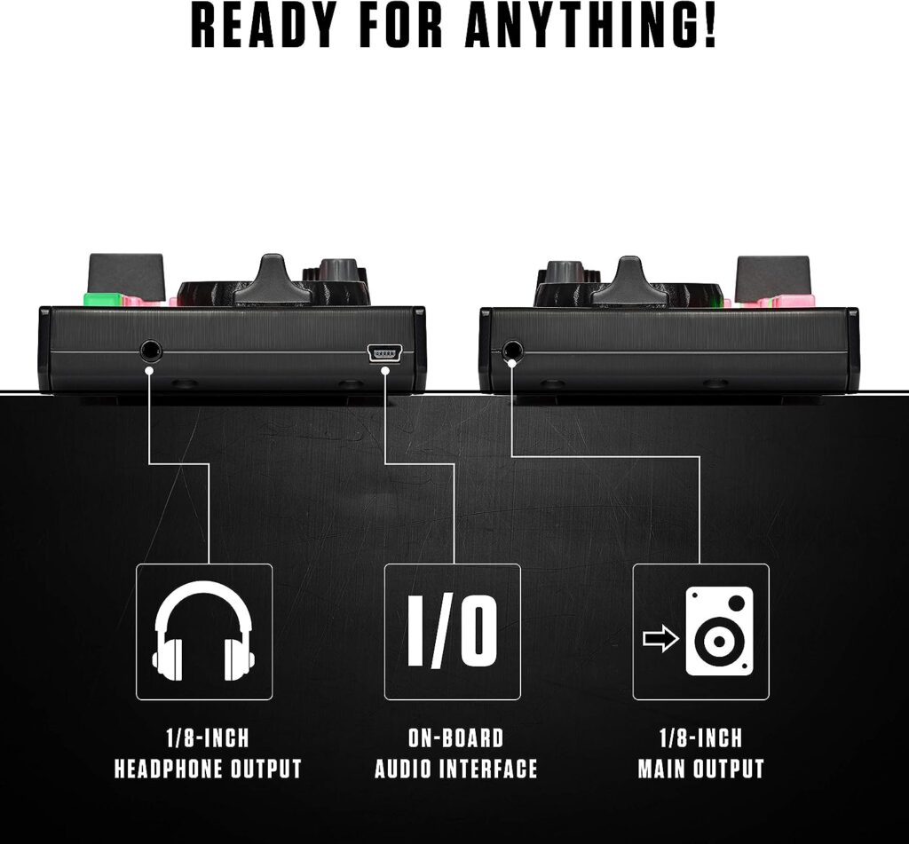 Numark DJ2GO2 Touch – Compact 2 Deck USB DJ Controller For Serato DJ with a Mixer / Crossfader, Audio Interface and Touch Capacitive Jog Wheels