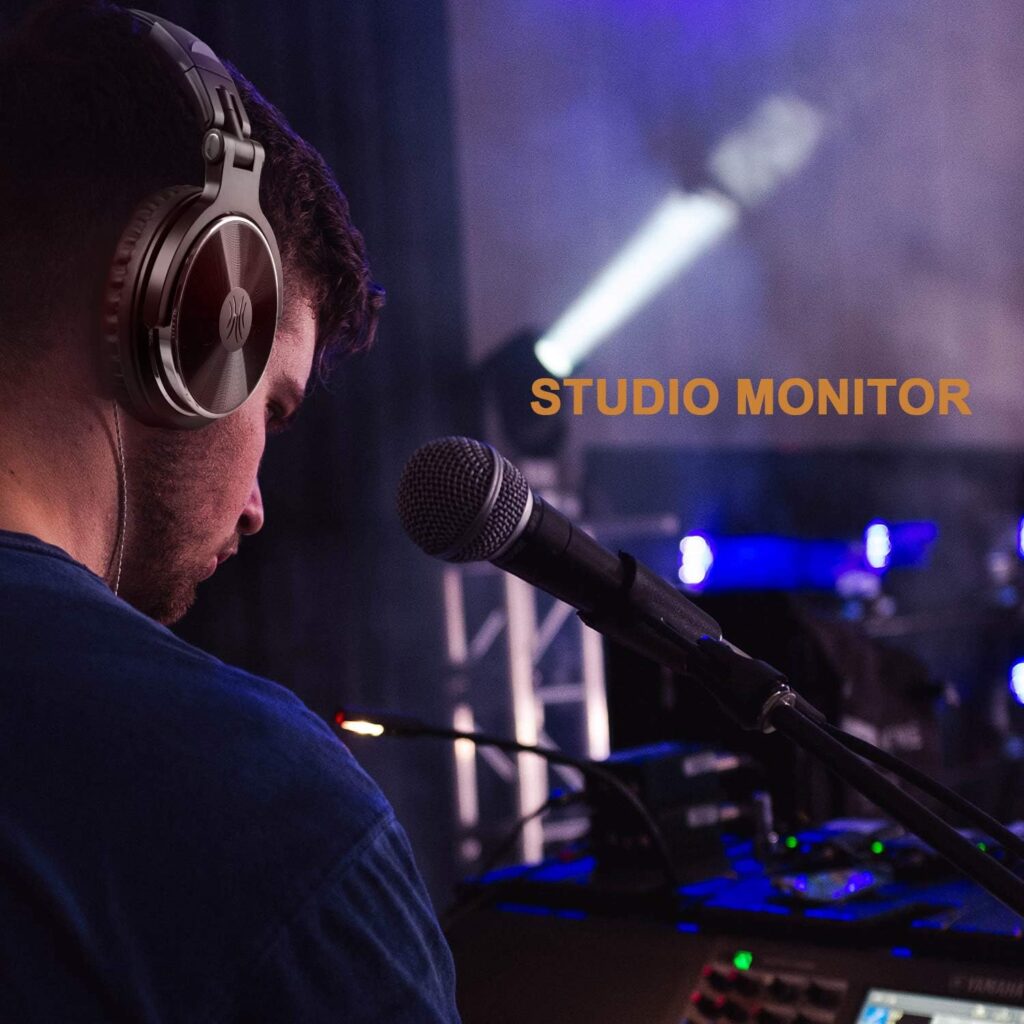 OneOdio Wired Over Ear Headphones Hi-Res Studio Monitor  Mixing DJ Stereo Headsets with 50mm Neodymium Drivers and 1/4 to 3.5mm Jack for AMP Computer Recording Podcast Keyboard Guitar Laptop - Black