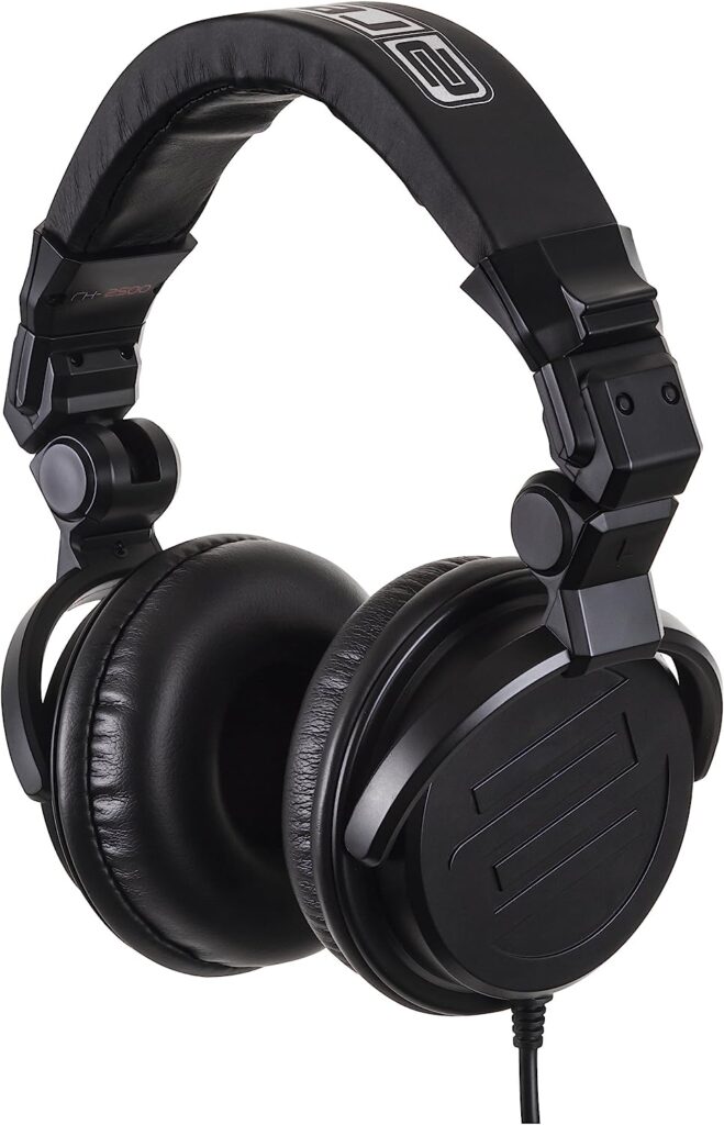 Reloop RH-2500 Professional DJ Headphones, Folding, Closed, Black