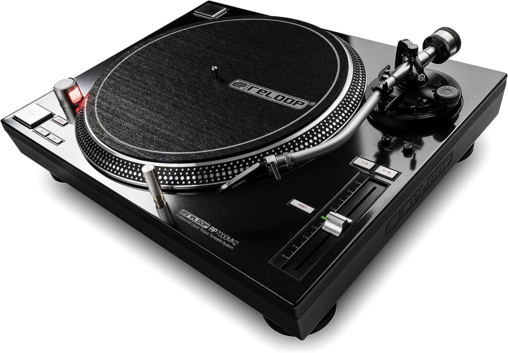 Reloop RP-7000 MK2 Professional Upper Torque Turntable System, Black