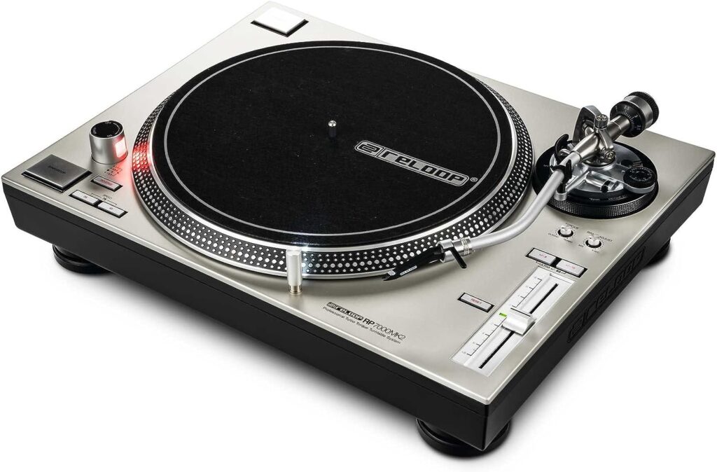 Reloop RP-7000 MK2 Professional Upper Torque Turntable System, Silver