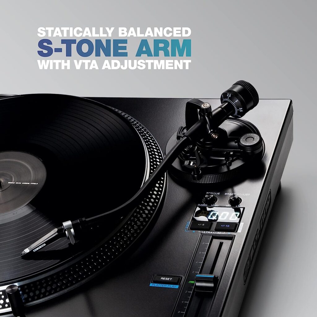 Reloop RP-8000 MK2 Tourne-disque, USB, Noir