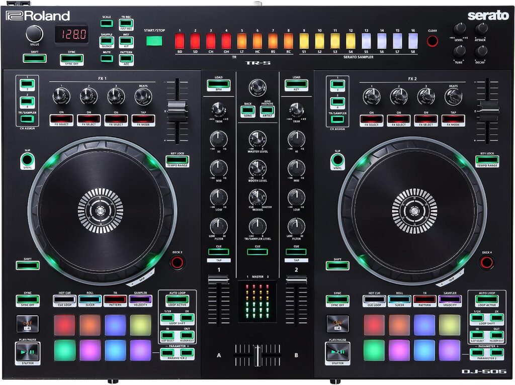 Roland Two-channel, Four-deck Serato DJ Controller (DJ-505)