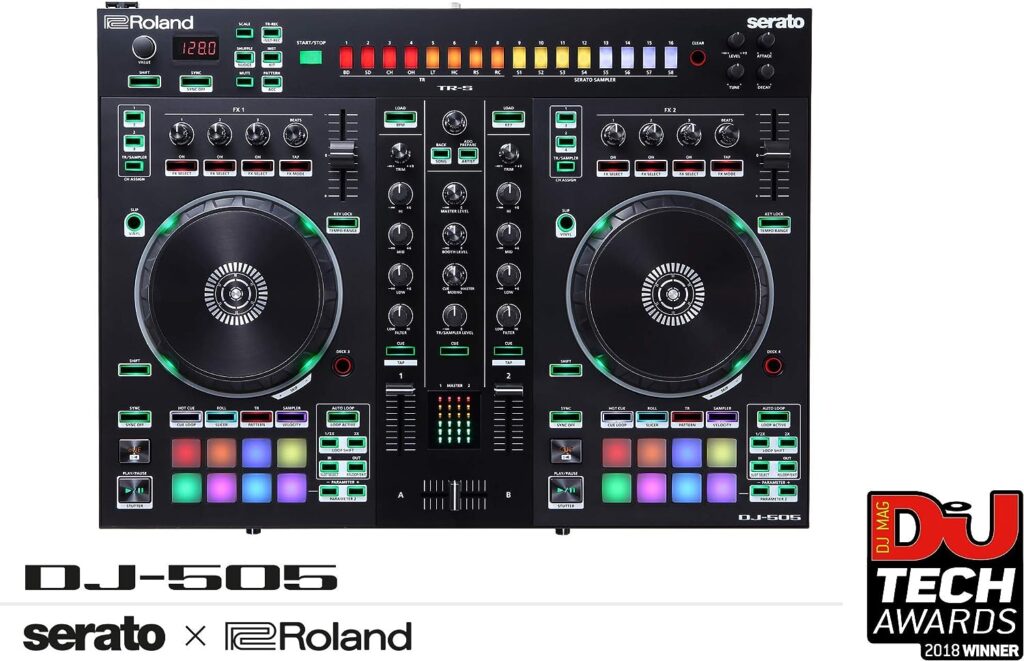 Roland Two-channel, Four-deck Serato DJ Controller (DJ-505) Review