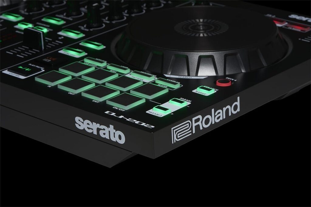 Roland Two-channel, Four-deck Serato DJ Controller with Serato DJ Pro upgrade (DJ-202)