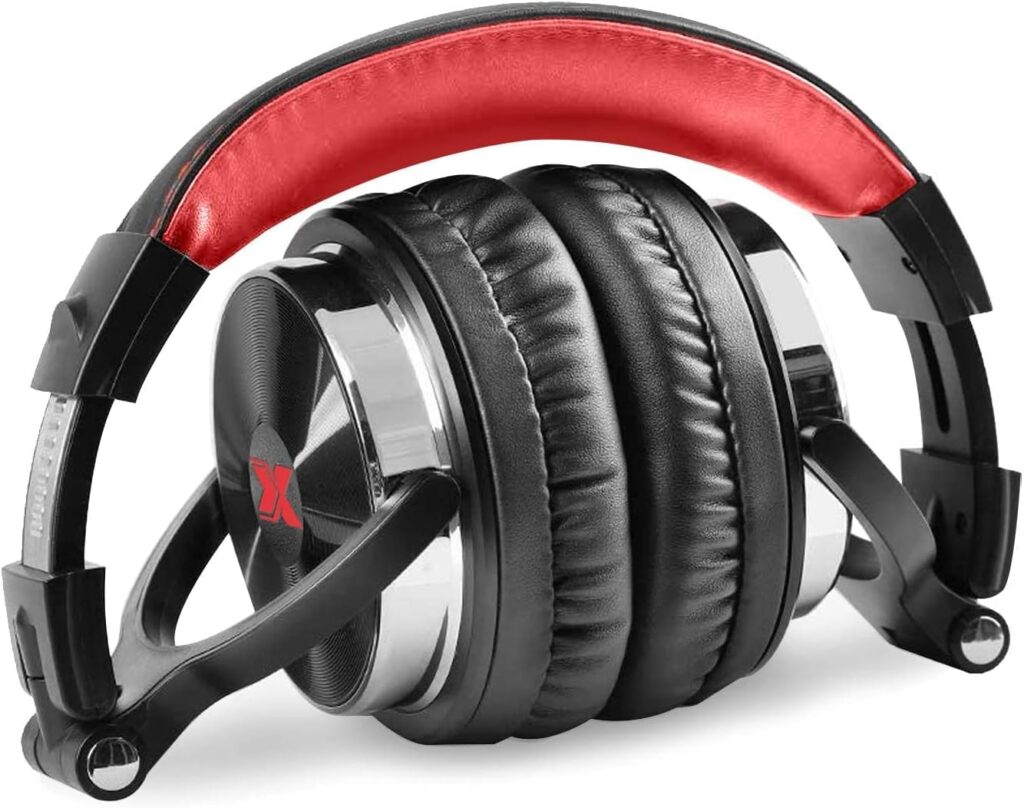 XPIX Pro DJ Headphones Closed Back Over Ear Stereo Monitor Headphones, For Monitor  Mixing, Single Side, Dual Source Monitoring