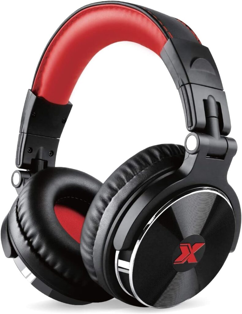XPIX Pro DJ Headphones Closed Back Over Ear Stereo Monitor Headphones, For Monitor  Mixing, Single Side, Dual Source Monitoring